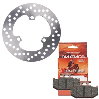 Disco de Freio Traseiro Crosser 150 Abs / Lander 250 / Teneré 250 + Pastilhas Diafrag Trail Cerâmica em Oferta na Shopee