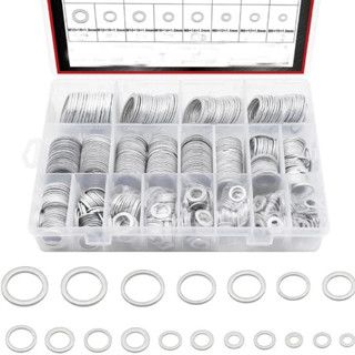 KIT 450 ARRUELAS EM ALUMINIO DIVERSOS TAMANHOS em Oferta na Shopee