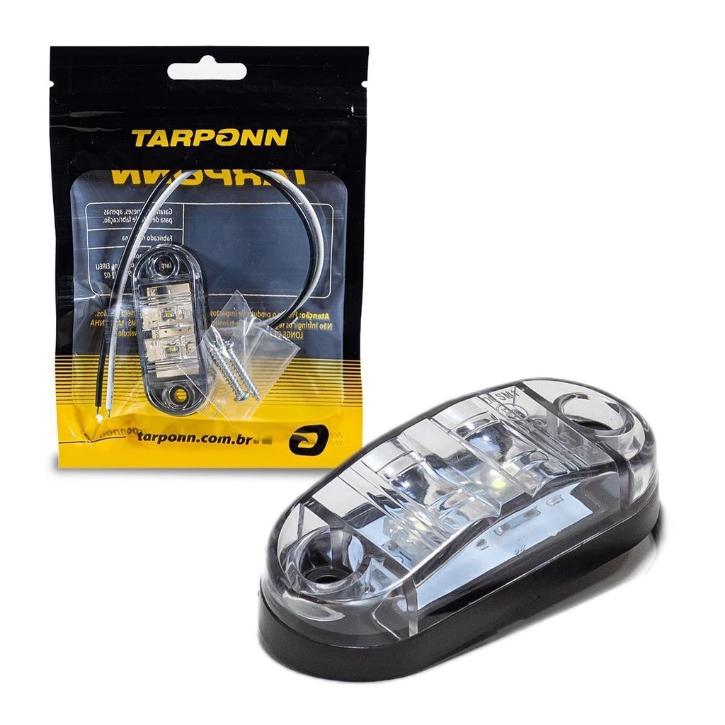 Lanterna Delimitadora De Led 12v A 24v Bivolt 2 Leds Tarponn