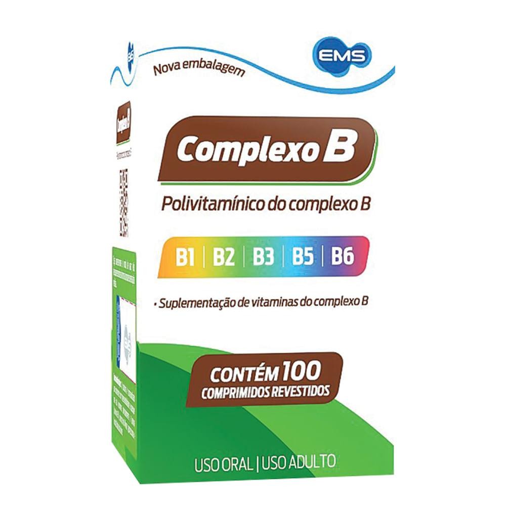 Suplemento Complexo B 100 Comprimidos Revestidos em Oferta na Shopee