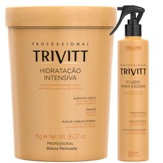 Kit Hidratação Intensiva 1Kg E Fluído Para Escova em Oferta na Shopee