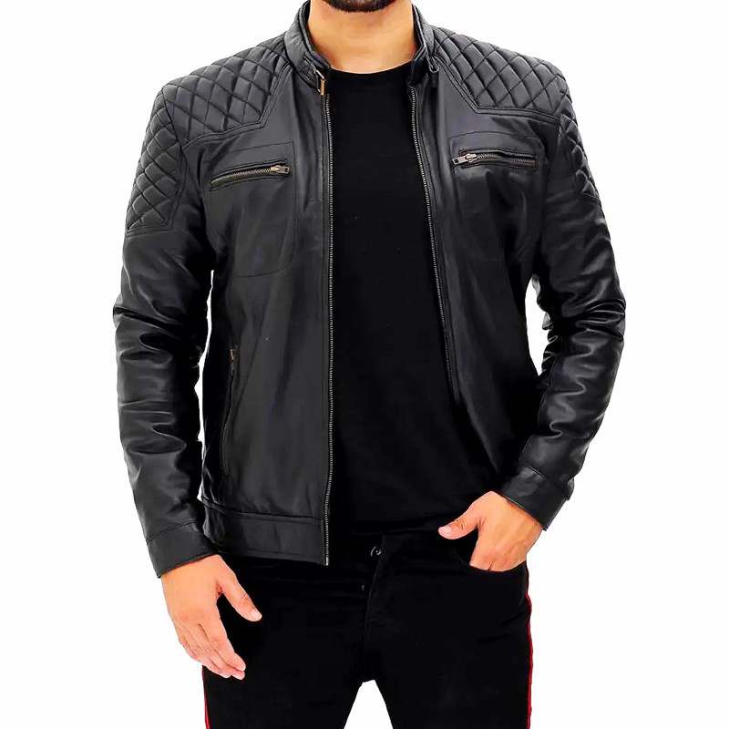 Jaqueta Masculina Couro Bovino Legítimo Modelo David Beckham Original