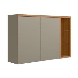 Armário Aéreo Duplo 120cm Allure Linea Brasil em Oferta na Shopee