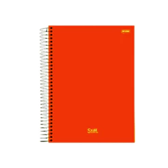 Caderno 20 Matérias Universitário Stiff - Jandaia CAPA:Laranja