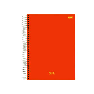 Caderno 1 Matéria Universitario Stiff - Jandaia CAPA:LARANJA em Oferta na Shopee