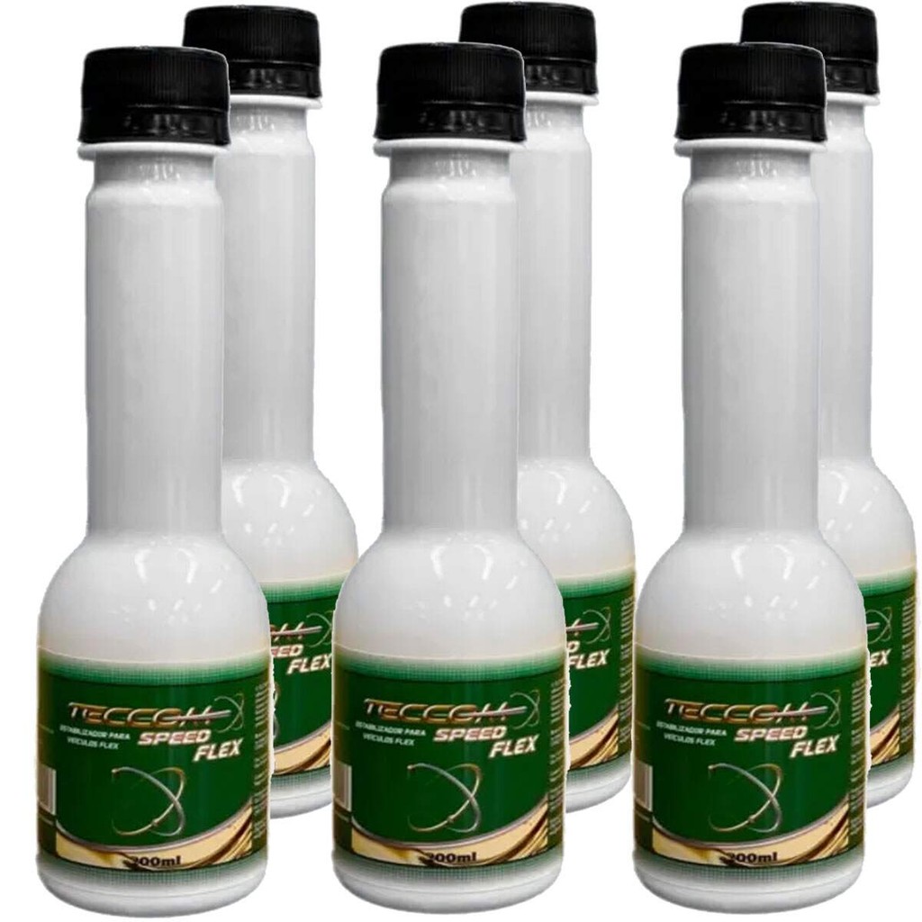 Kit 6X Otimizador Gasolina Teccom Speed Flex Náutico 100ml