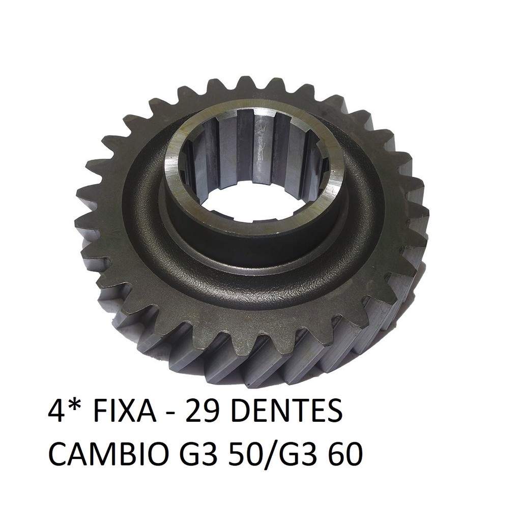 * ENGRENAGEM DA 4a FIXA  (29 DENTES) CAMBIO G3-50 / G3-60 MERCEDES BENZ 1113 / 1114 / 1313 / 1314 / 1318 / 1320 / 1418 /