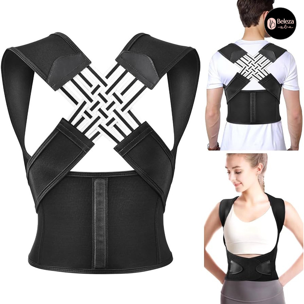 Colete ajustável para correção de postura da coluna Cervical Unissex para aliviar a dor