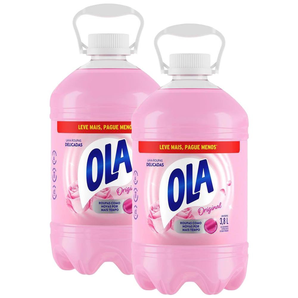 Kit com 2 Lava Roupas Ola Original para Roupas Finas e Delicadas 3,8L cada em Oferta na Shopee