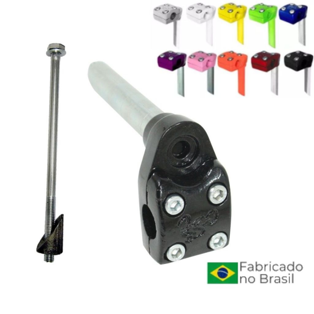 Mesa Avanço Suporte Guidao Bicicleta + Parafuso Caneta Expander - Cores em Oferta na Shopee