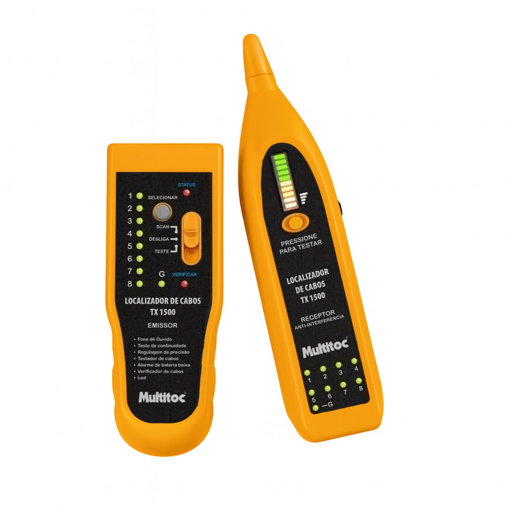 Kit Localizador e Testador De Cabos Zumbidor Tx1500 Multitoc