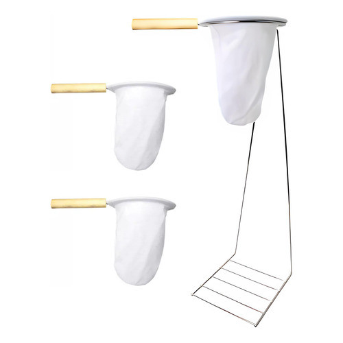 Suporte Coador Café 45cm + 2 Refil Direto Garrafa - Cromado em Oferta na Shopee