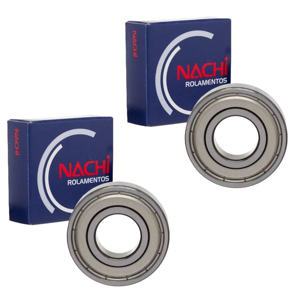 Kit Rolamentos Roda Traseira Lander 250 / Crosser 150 Nachi 6202 6302 em Oferta na Shopee
