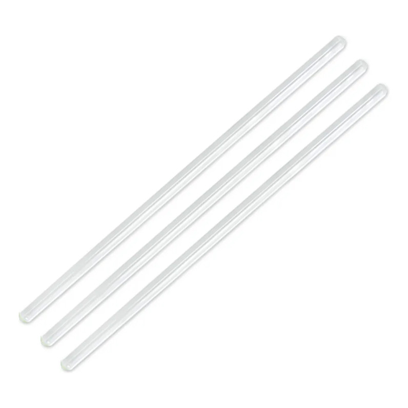 5 UN. Bastão Agitador De Vidro Boro 3.3 Para Laboratório 6X300 OU 8x300mm