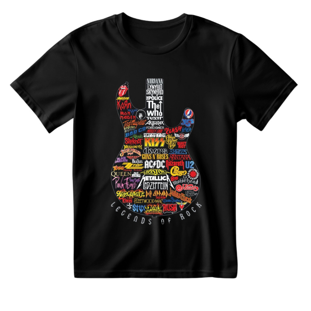 Camisa Camiseta Lendas do Rock Unissex 30.1 Premium Entrega Full. 15 em Oferta na Shopee