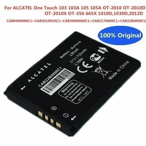 Bateria para Alcatel One Touch OT, CAB3010010C1, CAB30M0000C1, CAB2170000C1, CAB22B0000C1, 2010, 2010D, 2010X, 2012D, 35