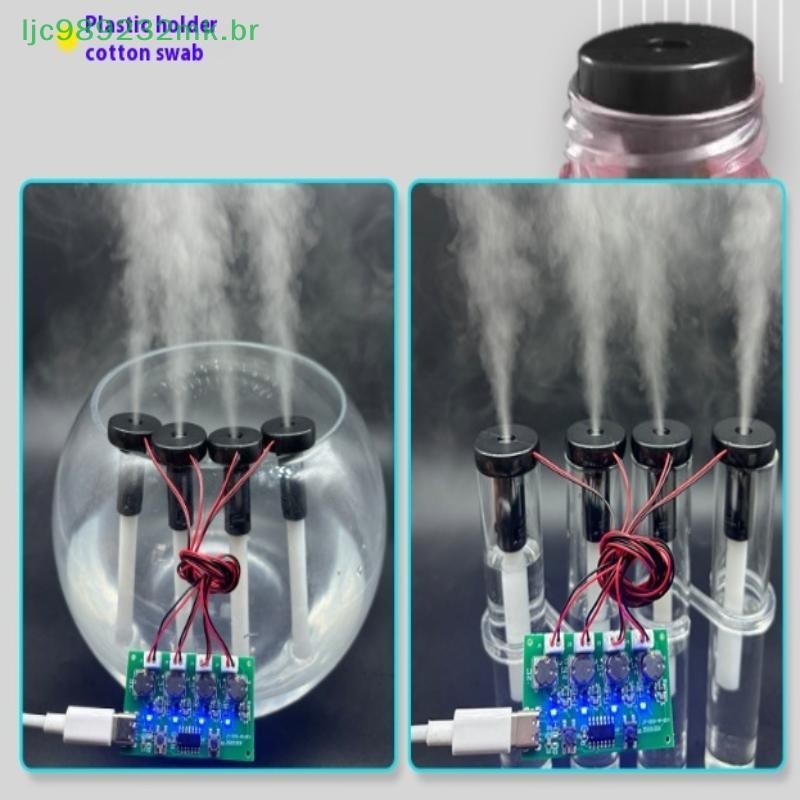 [MYBR] Quatro Umidificador Tipo C USB Mini Kits DIY Fabricante De Névoa E Placa De Circuito De Driver Folha Atomizadora em Oferta na Shopee