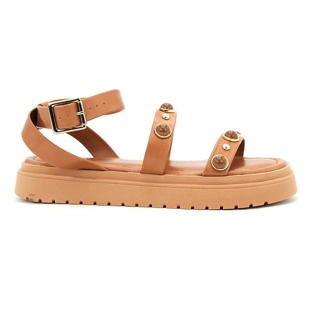 Sandalia Via Uno Original 933001 Papete Flatform Feminino