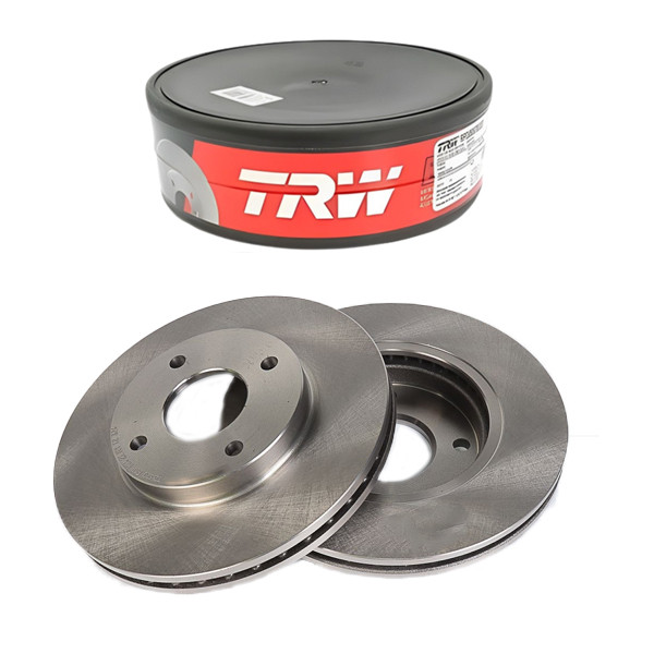 Par disco Freio Ventilado Ford FIESTA 2010 a 2019 TRW em Oferta na Shopee