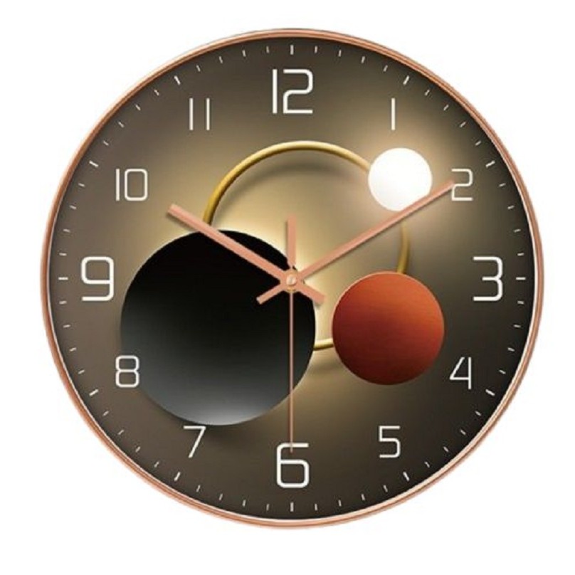 Relógio de Parede Dourado Prata Rose Gold Lua 30cm Silencioso Moderno Sala Quarto Escritório Cozinha em Oferta na Shopee