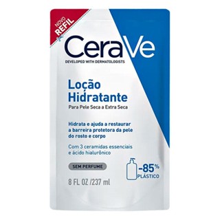 Refil Loção Hidratante Cerave Pele Seca e Extra Seca Sem Perfume 237ml em Oferta na Shopee