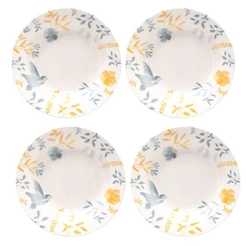 Jogo de 4 Pratos Fundos 21,5 Cm Donna Bem-te-vi