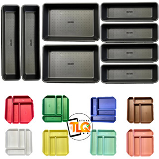 Kit Com 8 Organizadores De Gaveta Divisorias Helsim Com 9 Cores Para Cozinha e Utilidades em Oferta na Shopee
