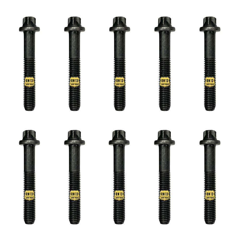 10 Parafusos Bloco Mancal Virabrequim GM 90502412 10mmx 64mm