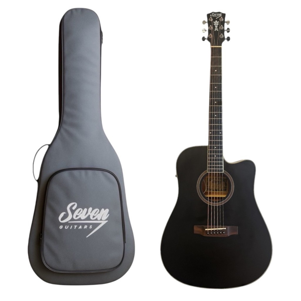 Violão Eletroacústico Seven SVE-67 BK Preto C/Bag em Oferta na Shopee