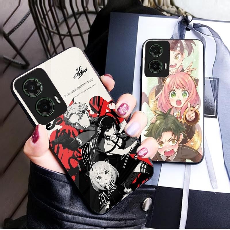 Spy x Família 1 design Para Motorola Moto G14 G15 G22 G24 G34 G54 G84 G85 Edge 20 30 40 50 60 Fusão Capa De Vidro Temper