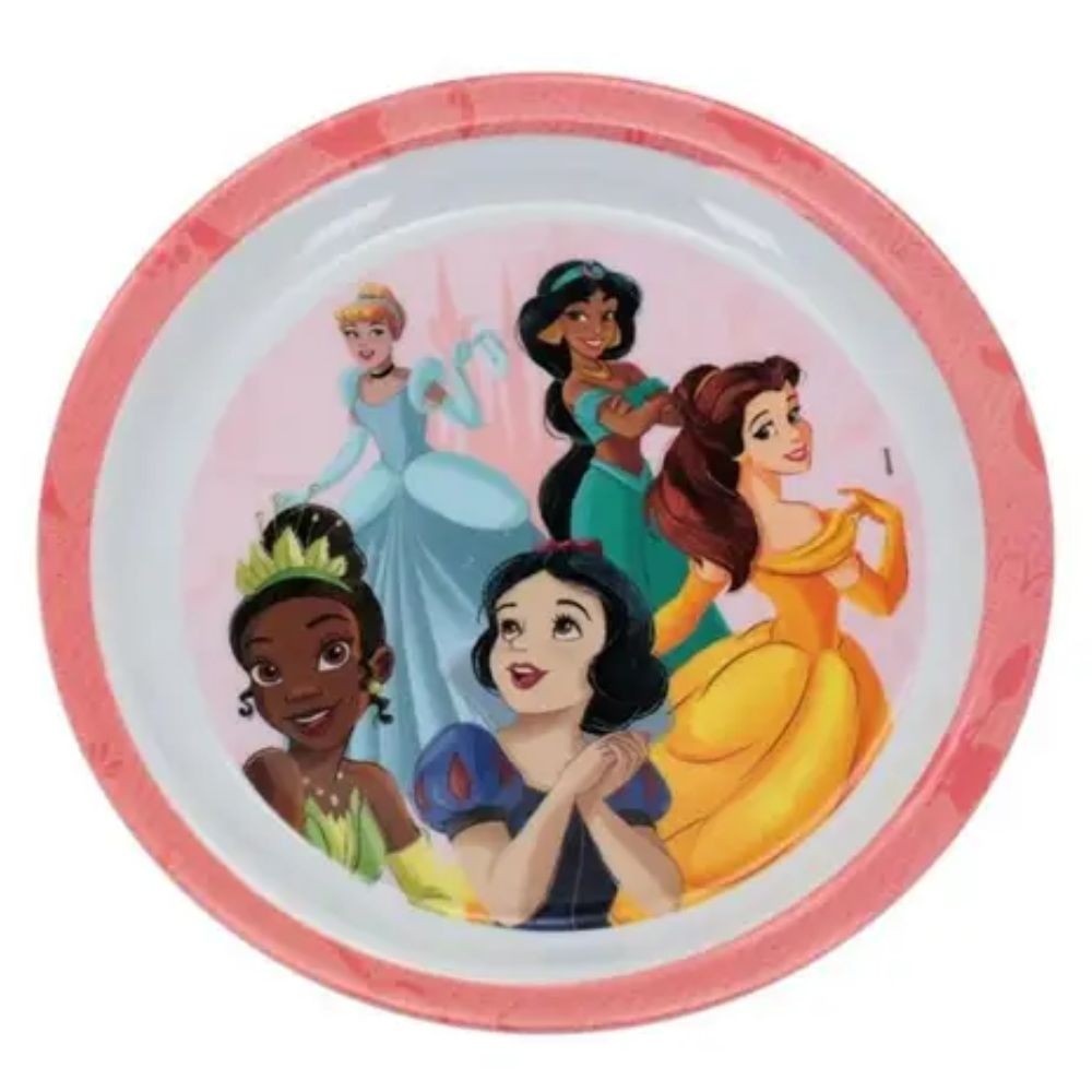 Prato Infantil Fundo Melamine Princesas - Home & Living