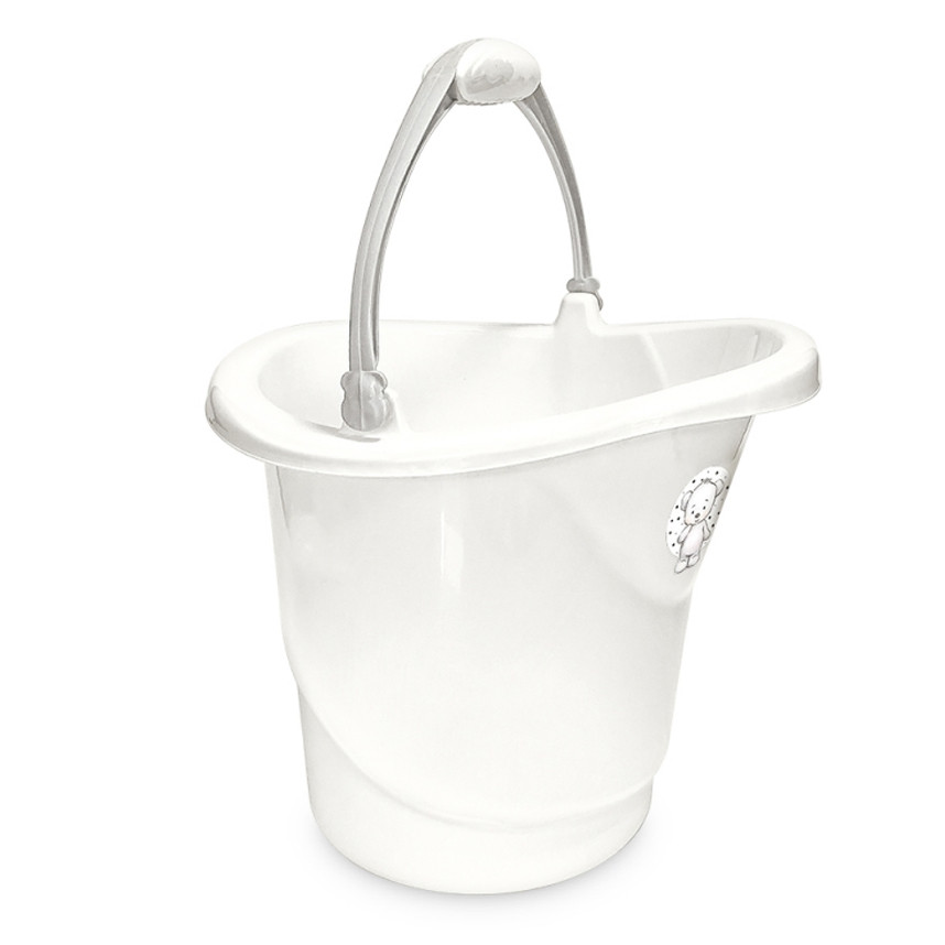 Balde Bebê Cajovil 8 Litros Fofura Branco em Oferta na Shopee