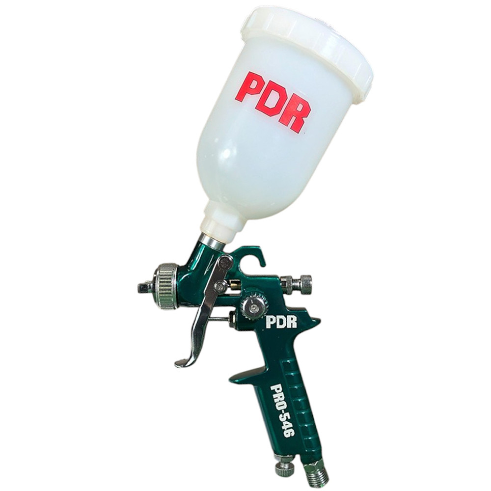 Mini Pistola de Pintura Profissional PDR HVLP a Gravidade 35psi Bico de 0.8mm com Copo Branco 250ml · foto 2