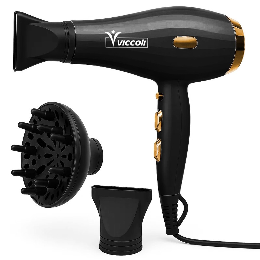 Secador de Cabelo 5000W 110V e 220V Profissional Com Difusor Secagem Rápida