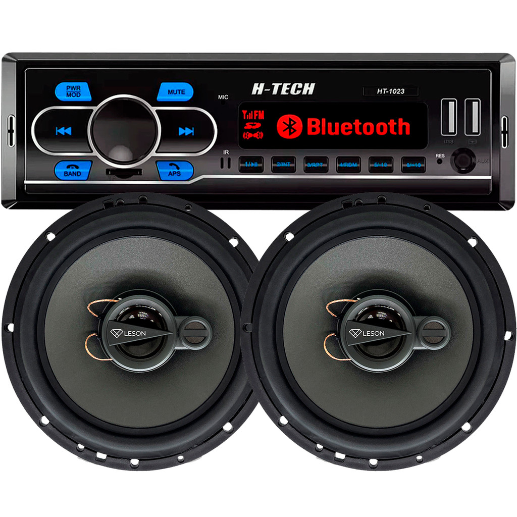 Rádio Bluetooth + Par Alto-Falante 6" Leson 280w