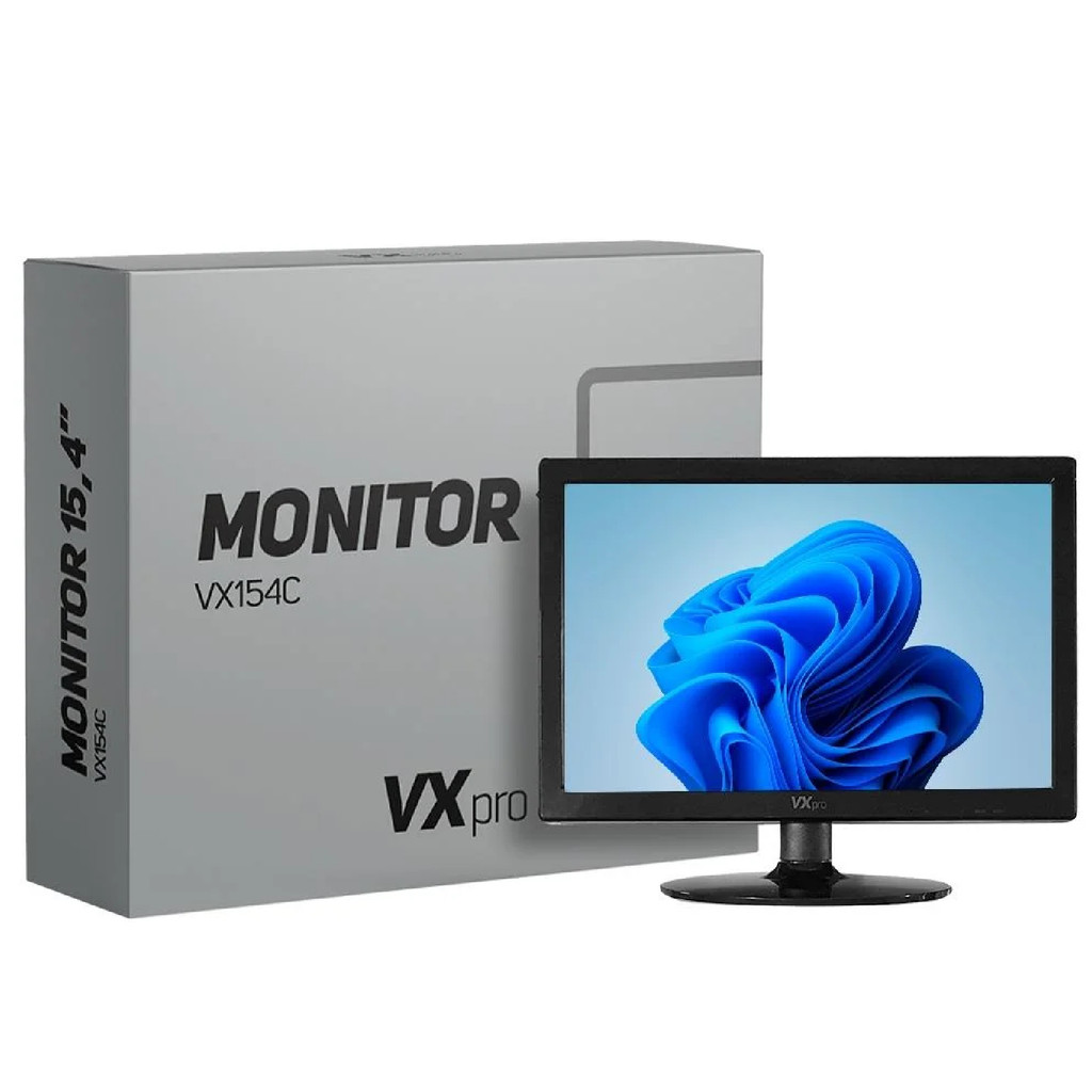 Monitor 15,4 LED Vga+hdmi Vx154x 60hz Vxpro — R$ 323,90 em Shopee