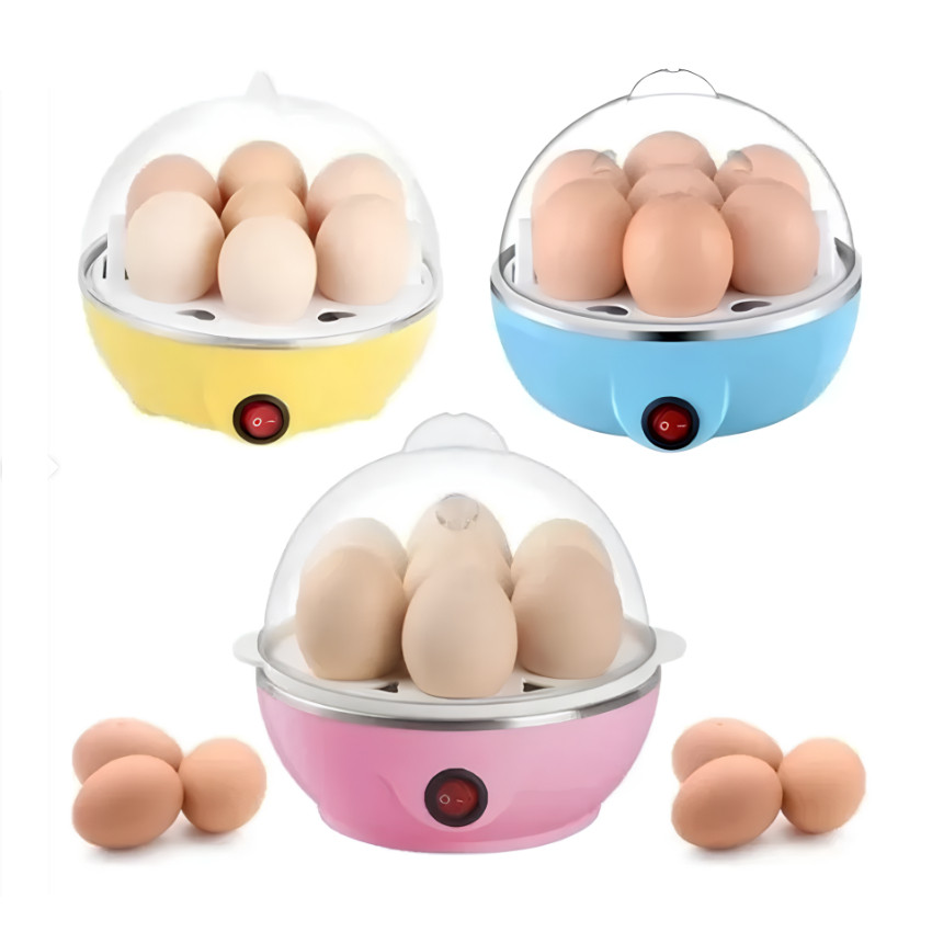 Cozedor de Ovos Elétrico Portátil Cozinha à Vapor 110V ou 220V Cor Aleatória