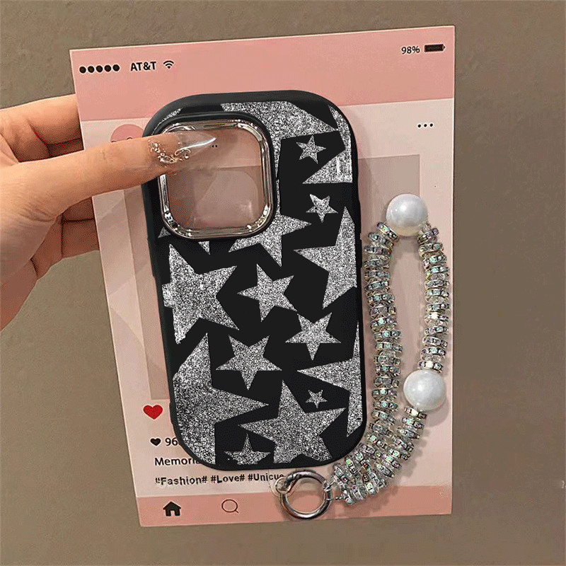 Capinha Capa de Silicone Padrão de estrela Anti queda e Macia para Samsung A05 A15 A20 A22 A25 A32 A33 A35 A50 A52 A72 em Oferta na Shopee