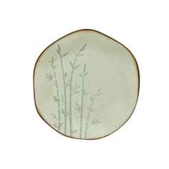 Prato Sobremesa De Porcelana 21,5Cm Ryo Bambu Oxford