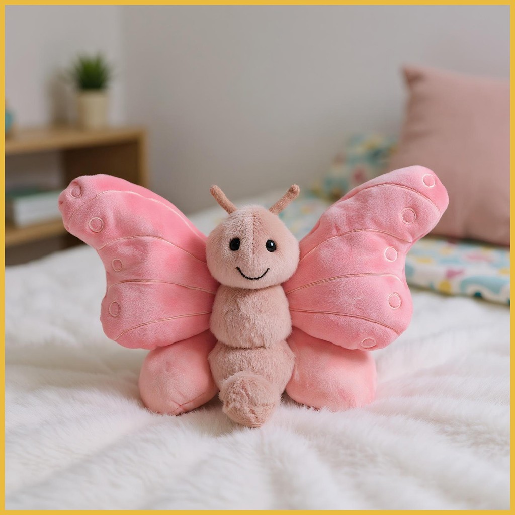 Para Beatrice Borboleta De Pelúcia Animal Adorável Travesseiro Meninos E Meninas Macio Haolibr em Oferta na Shopee