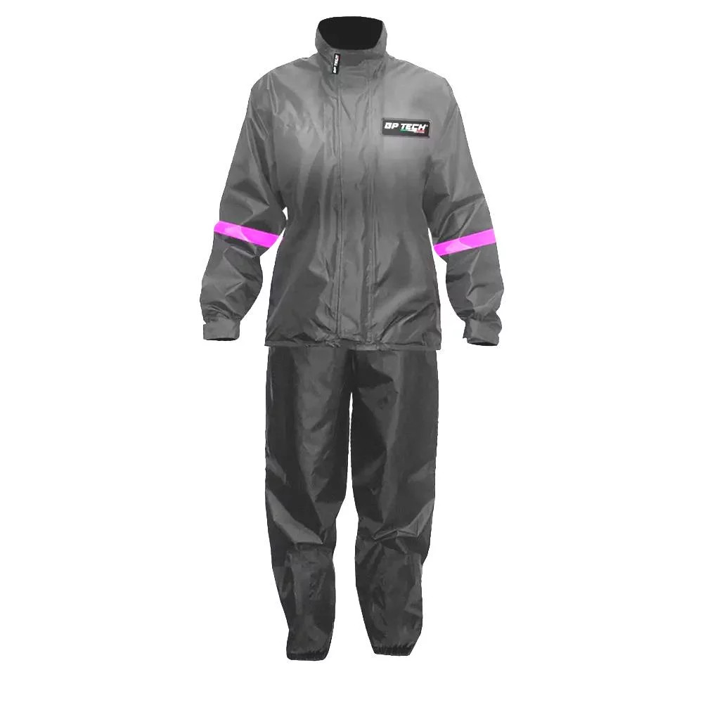 Capa De Chuva Gp Tech Nylon Feminina 100% Impermeável Confortável
