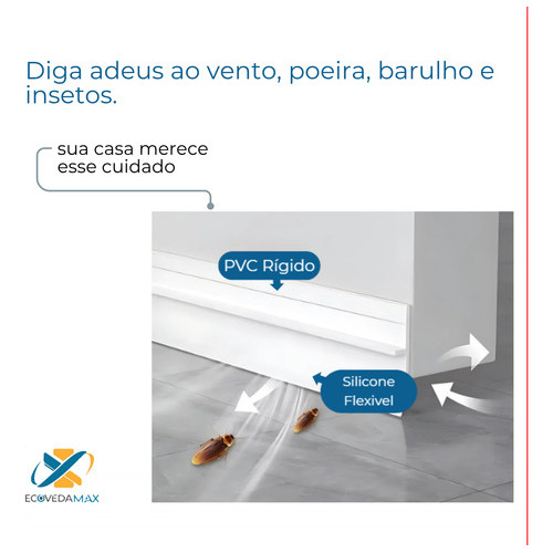 Rodo Veda Porta portão protetor vedante adesivo Contra Água Insetos poeira Anti Ruido e bichos em Oferta na Shopee