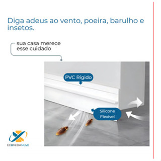 Rodo Veda Porta portão protetor vedante adesivo Contra Água Insetos poeira Anti Ruido e bichos em Oferta na Shopee
