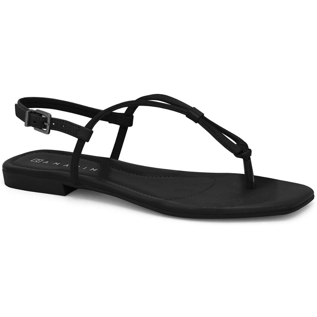 Sandália Rasteira Feminina Preta Ramarim 2421203-6 em Oferta na Shopee