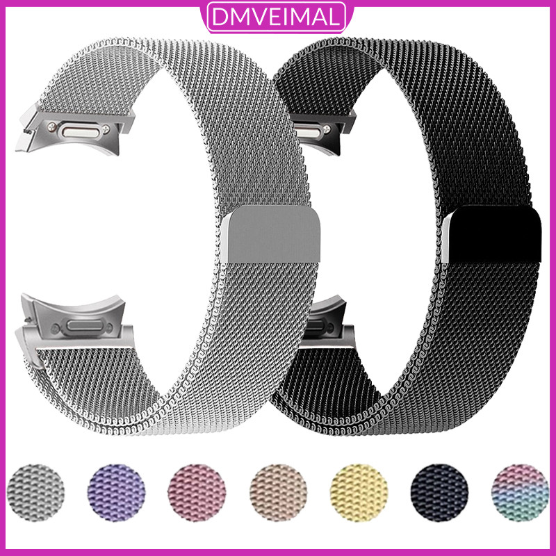 Pulseira De Milanesa Aço Para Relógio Samsung Galaxy Watch 7 FE 6 5 4 40 44mm 45mm 42 46 43mm 47mm Magnético Acessórios