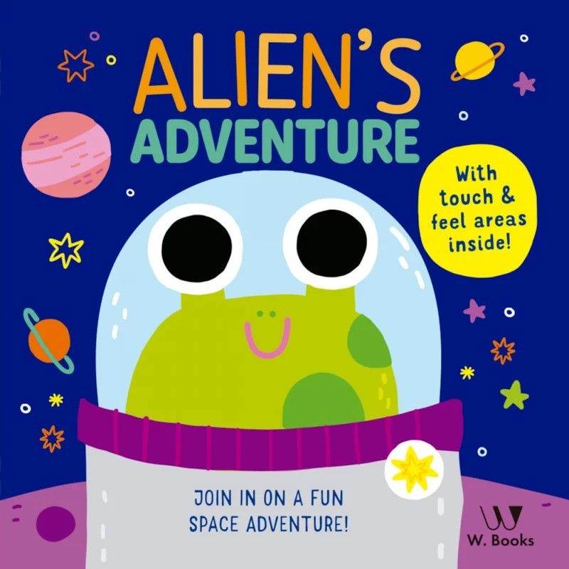 Livro Cartonado - Alien's Adventure - em inglês - W. Books