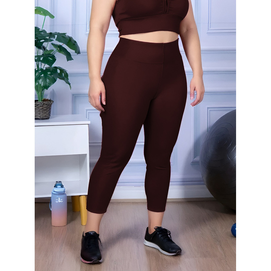 Calça Capri Corsario Legging Leg Suplex Reforçado Plus Size