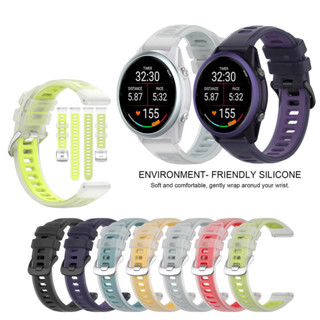 Pulseira Esportiva Colorida Gelatinosa De 20 Mm Para Garmin Forerunner 165/245/158/55/645 Banda De Silicone Transparente em Oferta na Shopee