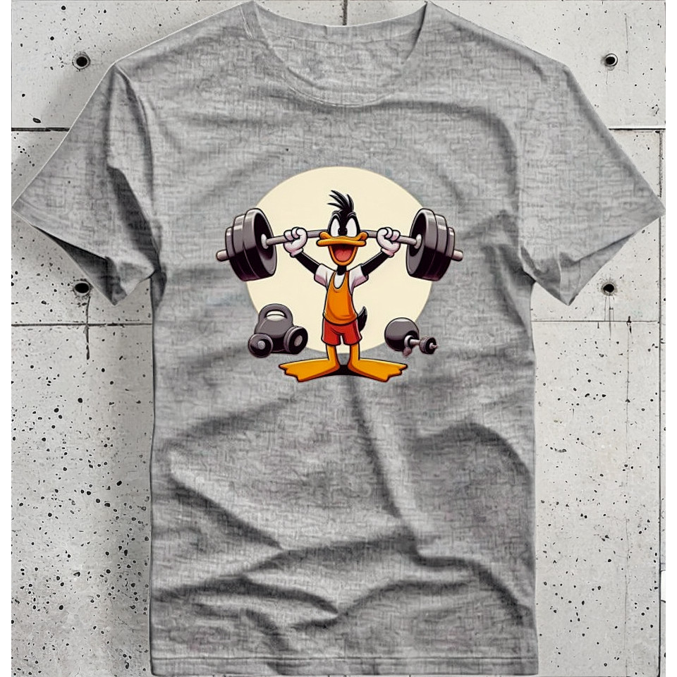 Camisetas Estampa Patolino Academia Unisex Camisa Algodao