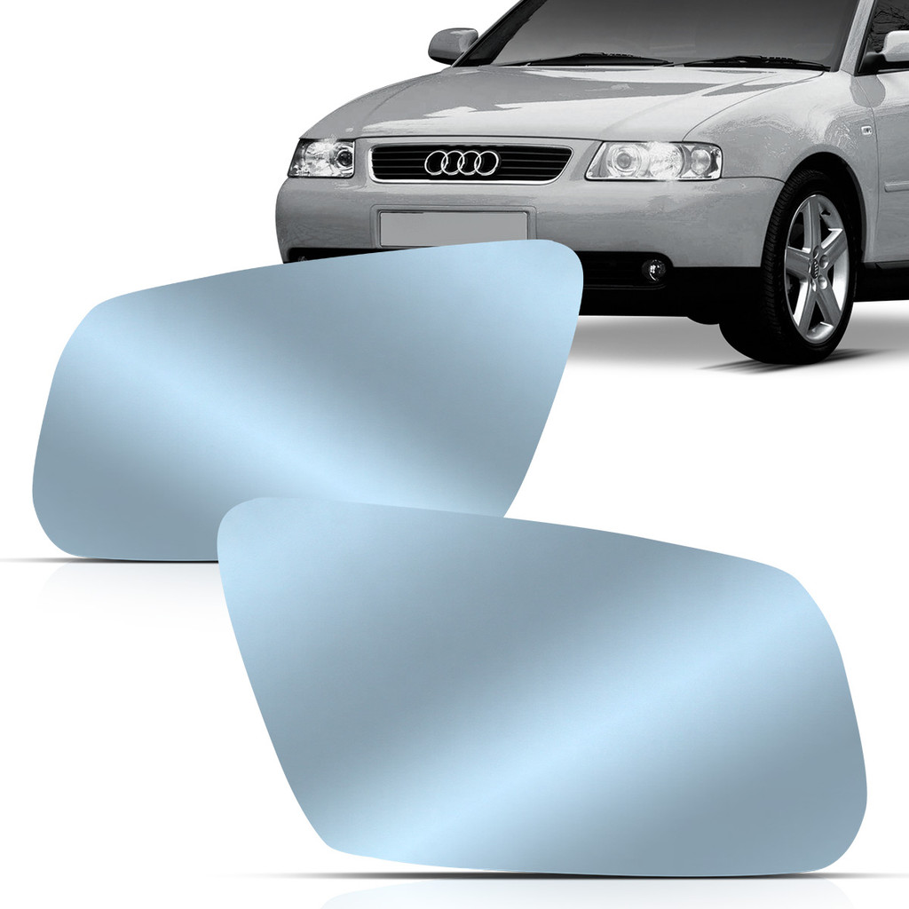 Lente Espelho Retrovisor Com Placa A3 2000 2001 2002 2003 2004 2005 2006